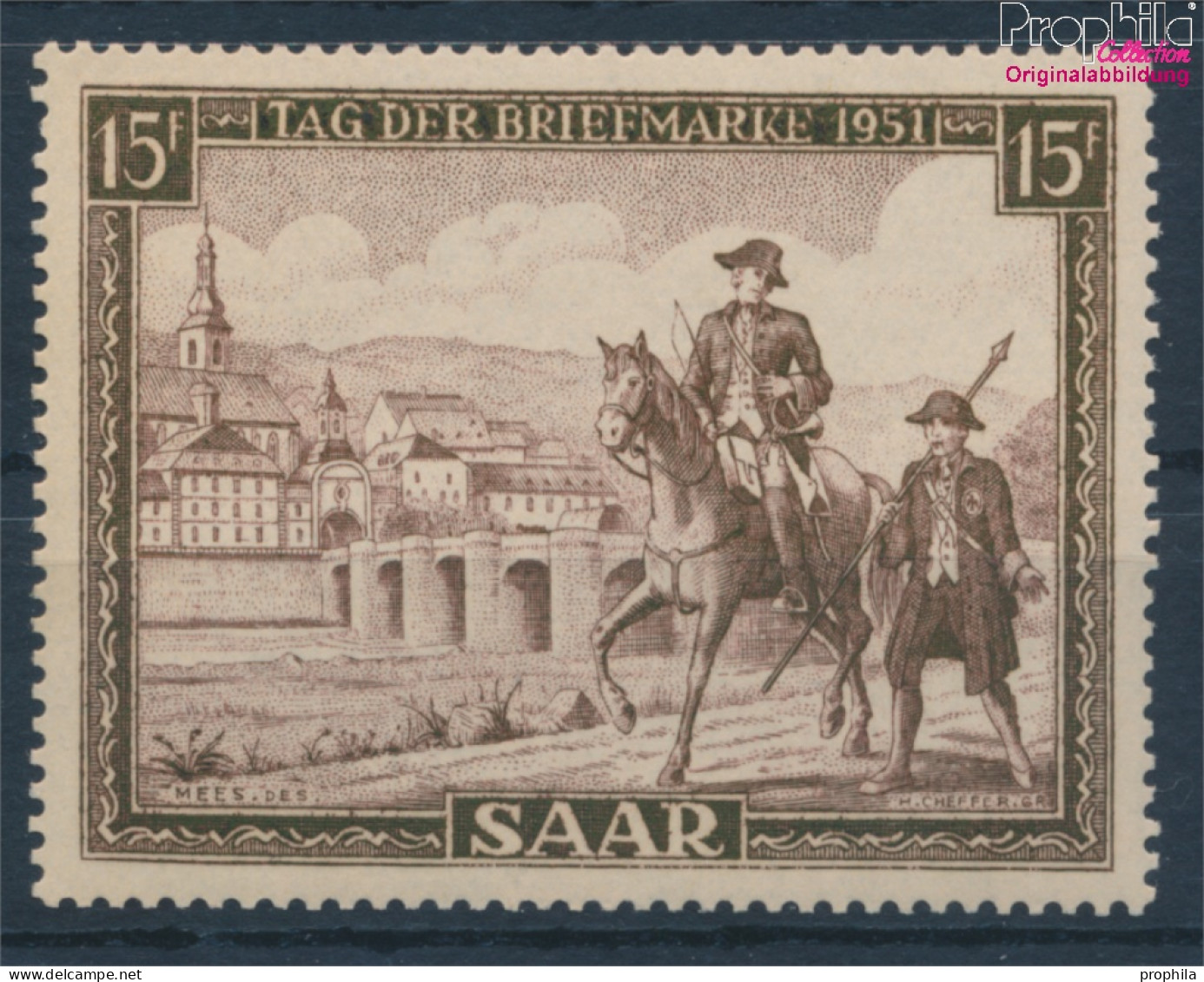 Saarland 305 (kompl.Ausg.) Postfrisch 1951 Tag Der Briefmarke (10357417 - Oblitérés