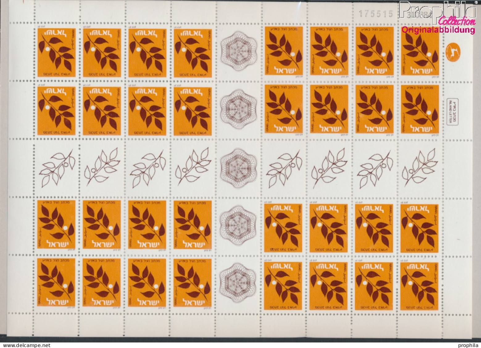 Israel 893a MHB (kompl.Ausg.) Markenheftchen-Bogen Postfrisch 1982 Ölbaumzweig (10368329 - Unused Stamps (without Tabs)