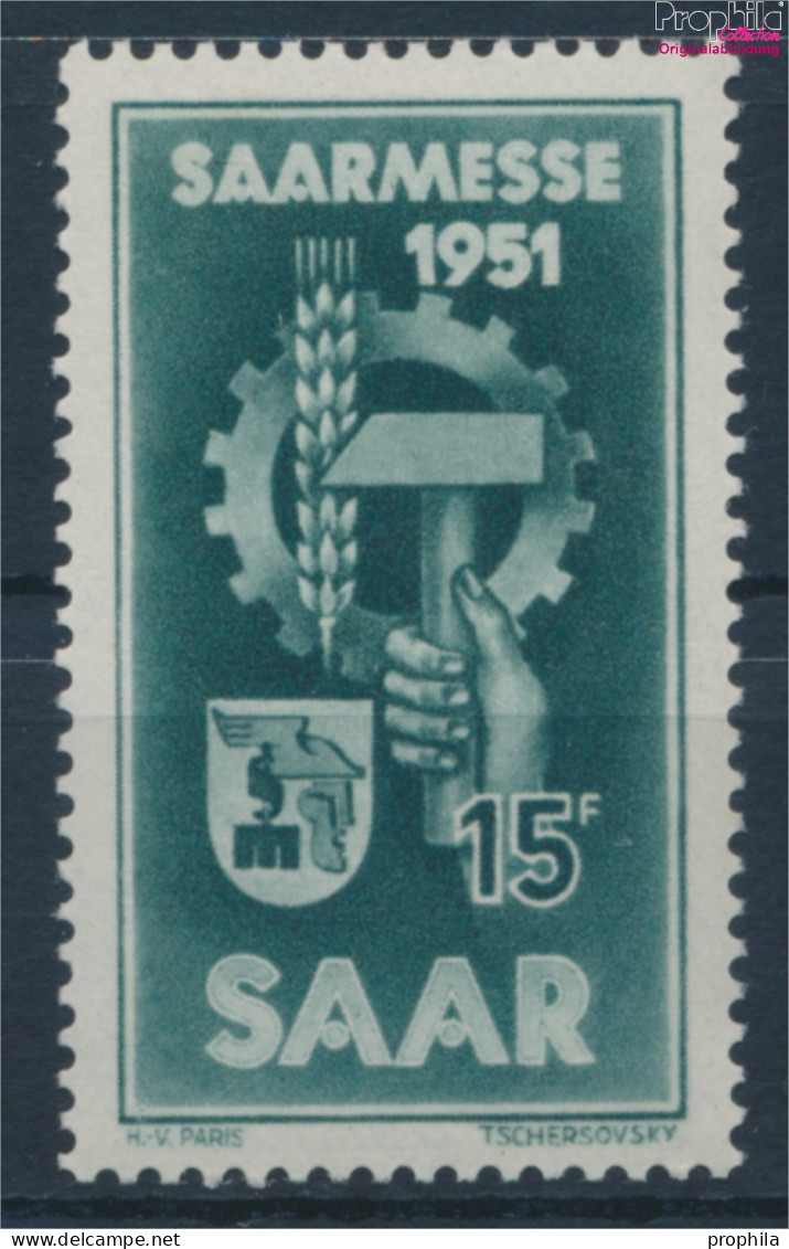 Saarland 306 (kompl.Ausg.) Postfrisch 1951 Saarmesse (10357395 - Usados