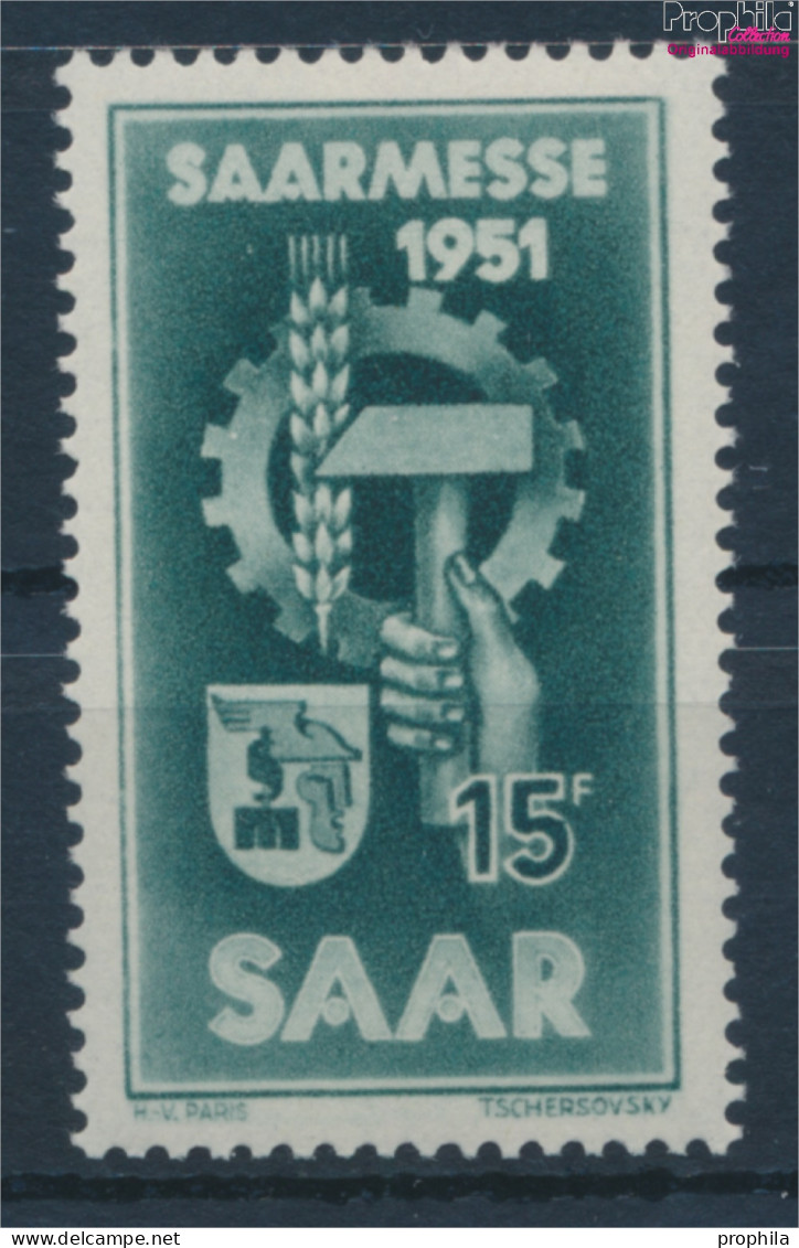 Saarland 306 (kompl.Ausg.) Postfrisch 1951 Saarmesse (10357398 - Oblitérés