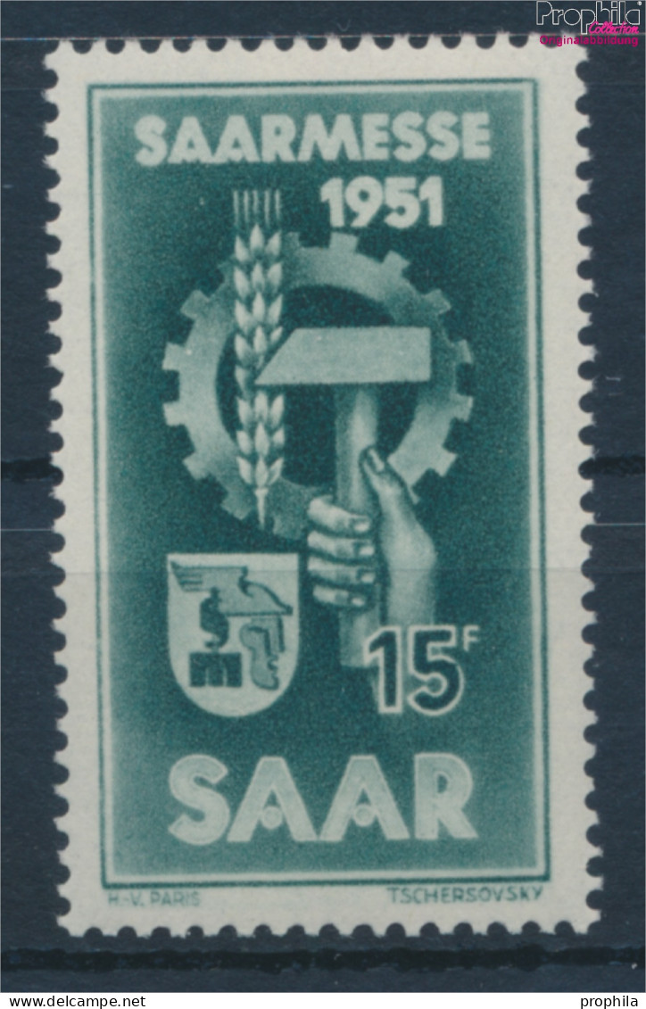 Saarland 306 (kompl.Ausg.) Postfrisch 1951 Saarmesse (10357398 - Usados