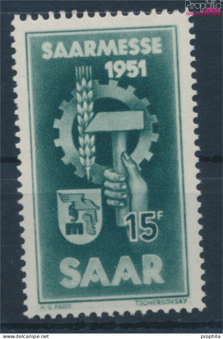 Saarland 306 (kompl.Ausg.) Postfrisch 1951 Saarmesse (10357400 - Usados