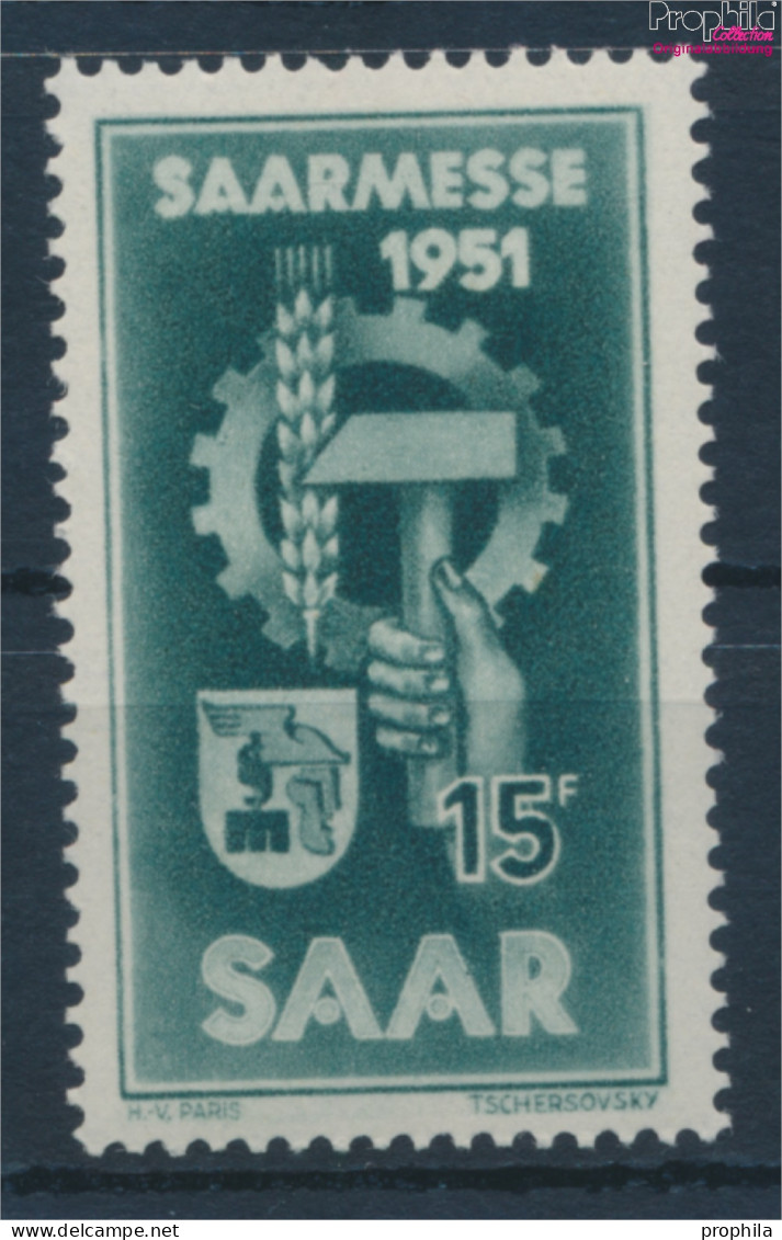 Saarland 306 (kompl.Ausg.) Postfrisch 1951 Saarmesse (10357401 - Usados