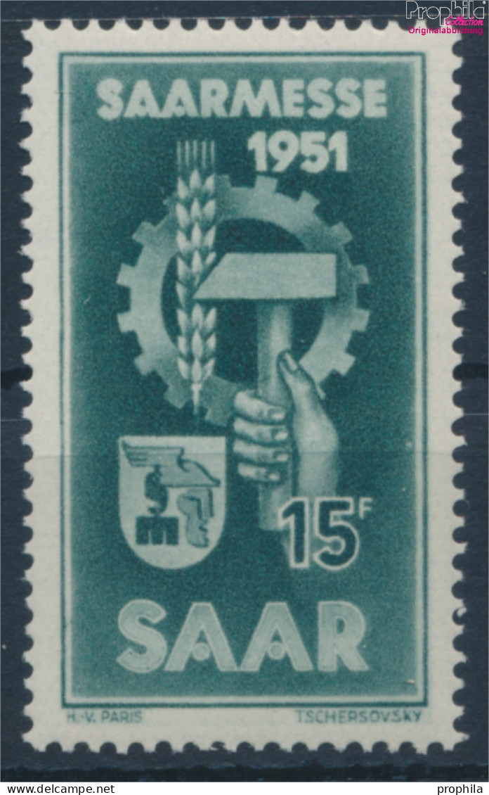 Saarland 306 (kompl.Ausg.) Postfrisch 1951 Saarmesse (10357404 - Usados