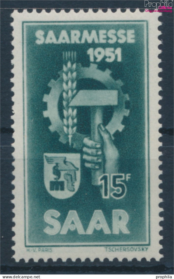 Saarland 306 (kompl.Ausg.) Postfrisch 1951 Saarmesse (10357405 - Usados