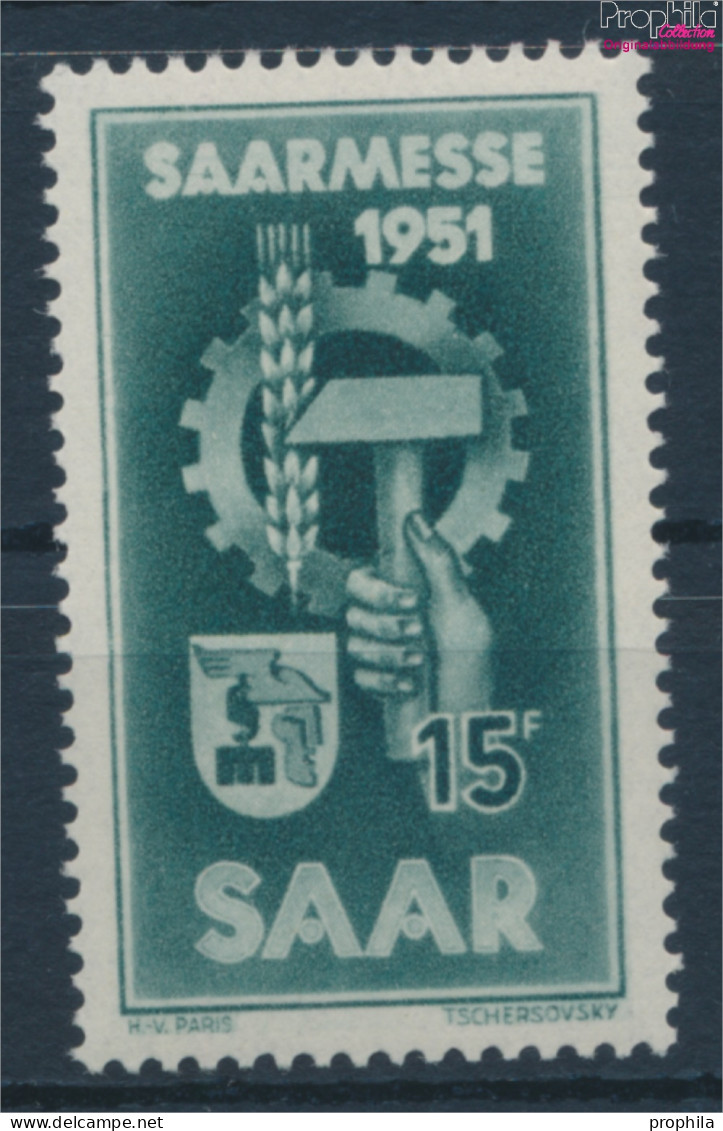 Saarland 306 (kompl.Ausg.) Postfrisch 1951 Saarmesse (10357406 - Oblitérés