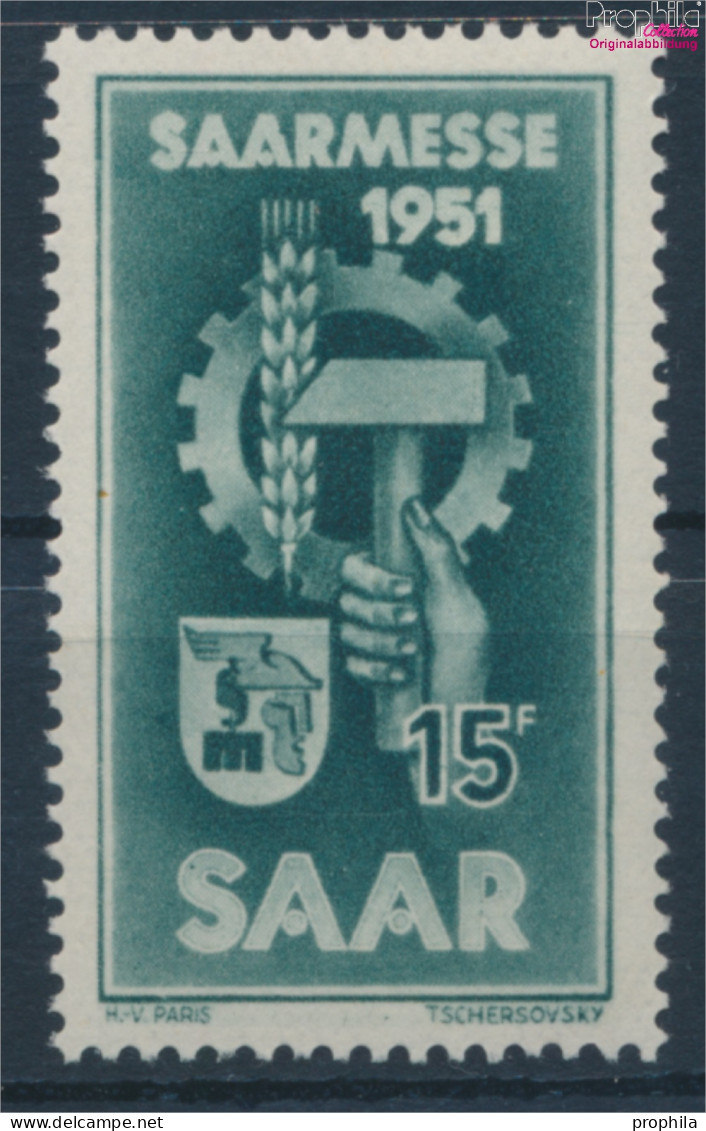 Saarland 306 (kompl.Ausg.) Postfrisch 1951 Saarmesse (10357407 - Oblitérés