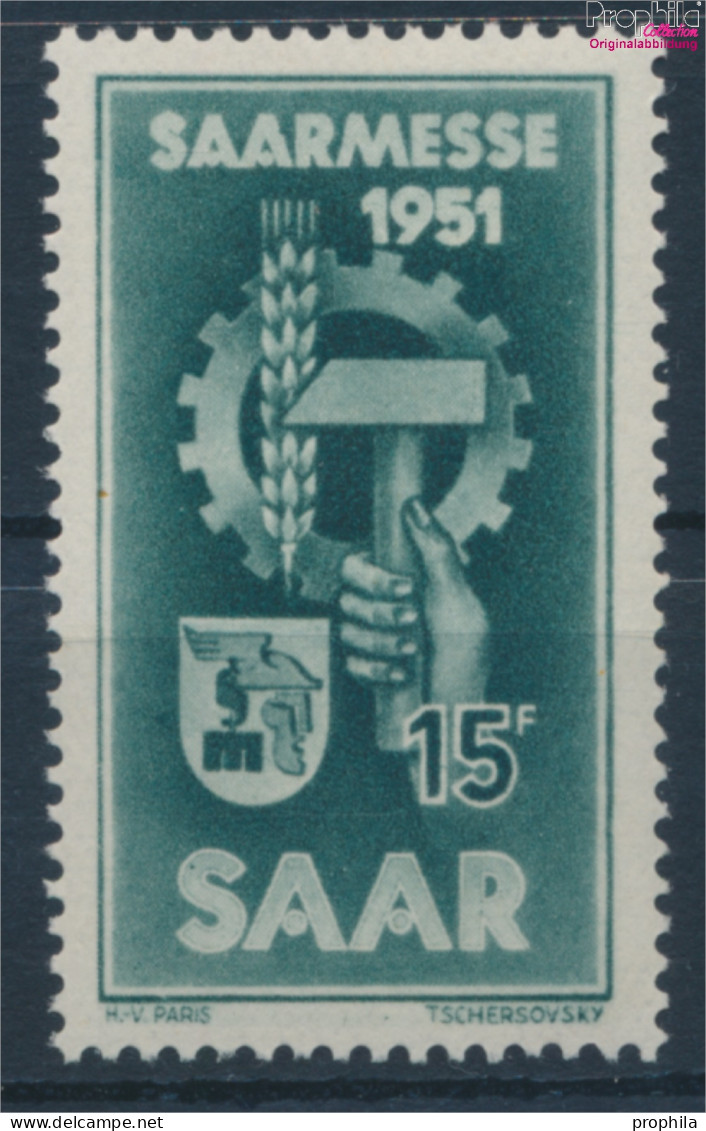 Saarland 306 (kompl.Ausg.) Postfrisch 1951 Saarmesse (10357407 - Usados