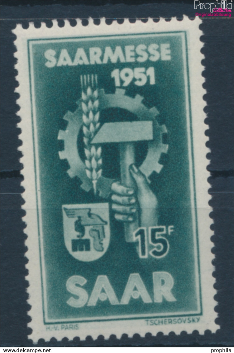 Saarland 306 (kompl.Ausg.) Postfrisch 1951 Saarmesse (10357408 - Usados