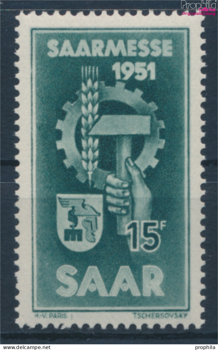 Saarland 306 (kompl.Ausg.) Postfrisch 1951 Saarmesse (10357409 - Usados