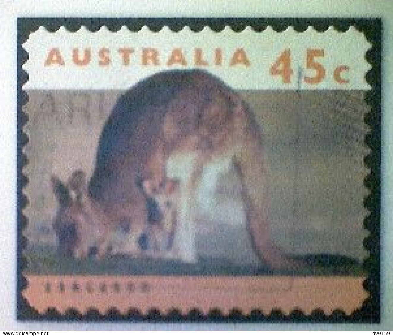 Australia, Scott #1289, Used (o), 1994, Wildlife Series, Kangaroo And Joey, 45¢, Orange And Multicolored - Gebruikt