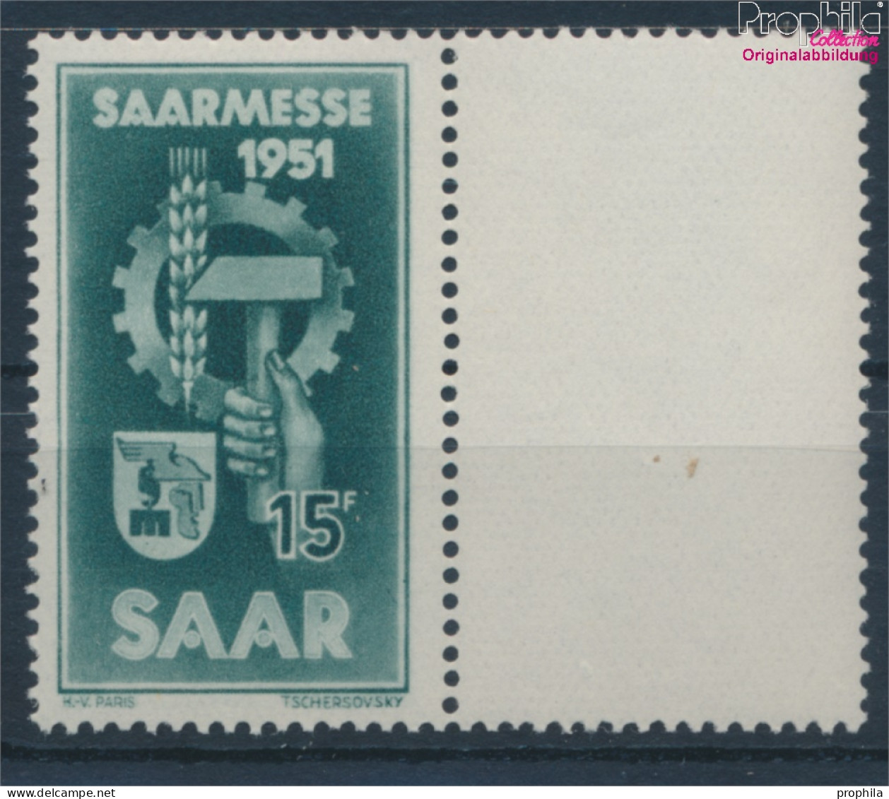 Saarland 306 (kompl.Ausg.) Postfrisch 1951 Saarmesse (10357410 - Usados