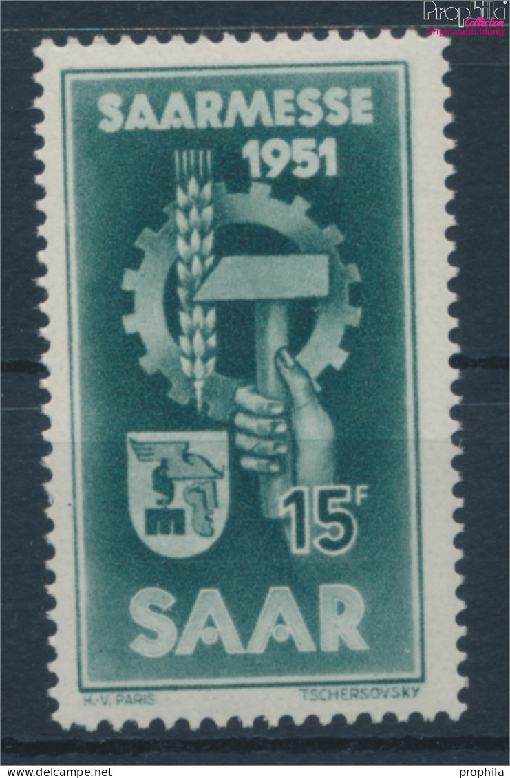 Saarland 306 (kompl.Ausg.) Postfrisch 1951 Saarmesse (10357411 - Gebraucht