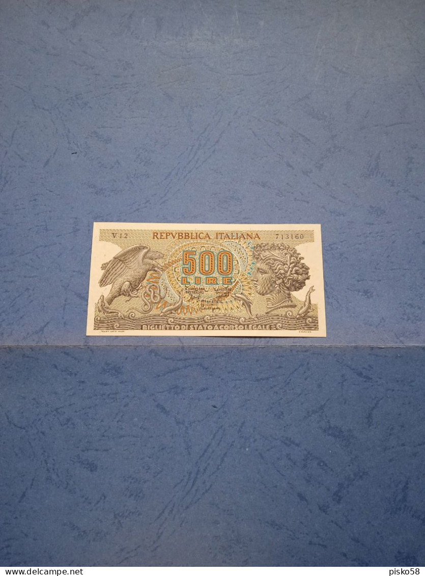 ITALIA-P93a 500L 20.6.1966 AUNC - 500 Liras