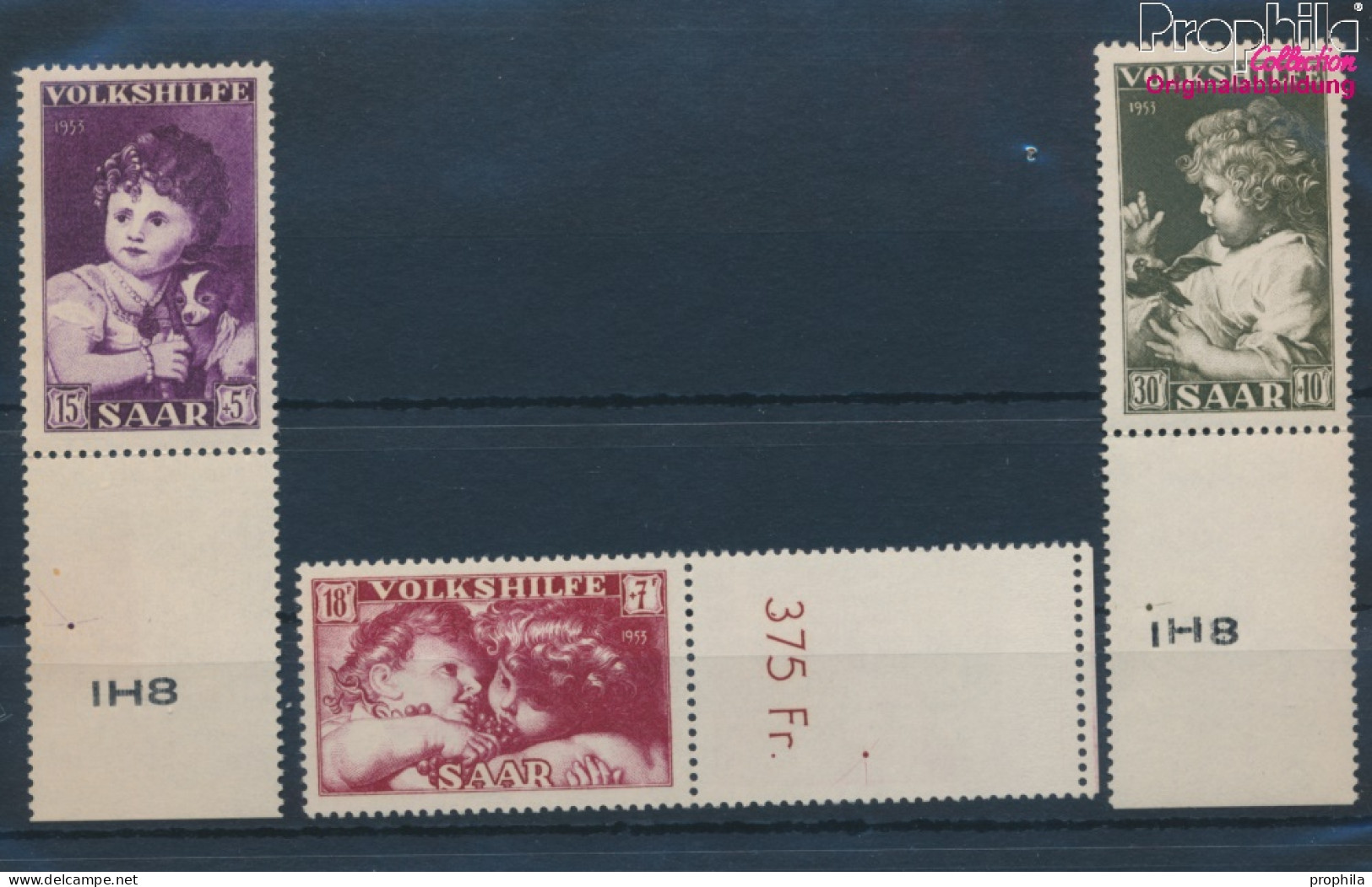 Saarland 344-346 (kompl.Ausg.) Postfrisch 1953 Volkshilfe (10357390 - Usados