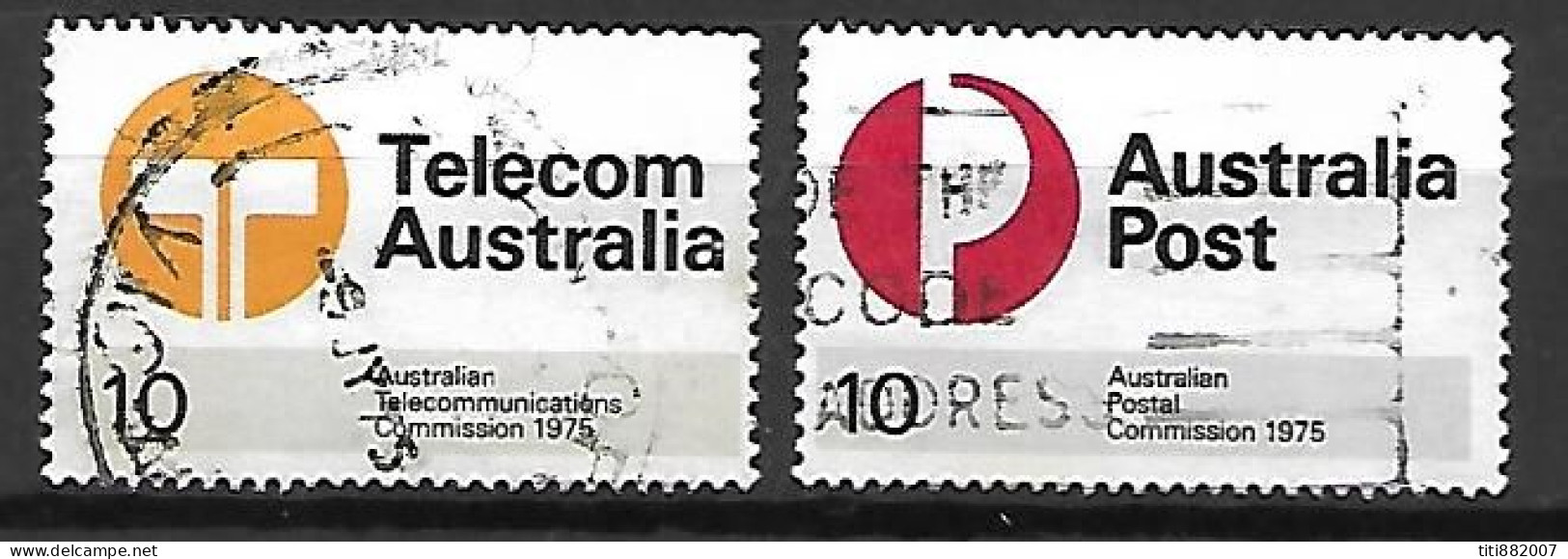 AUSTRALIE   -  1975.  Télécoms / Poste .  Oblitérés.  Série Complète - Gebruikt