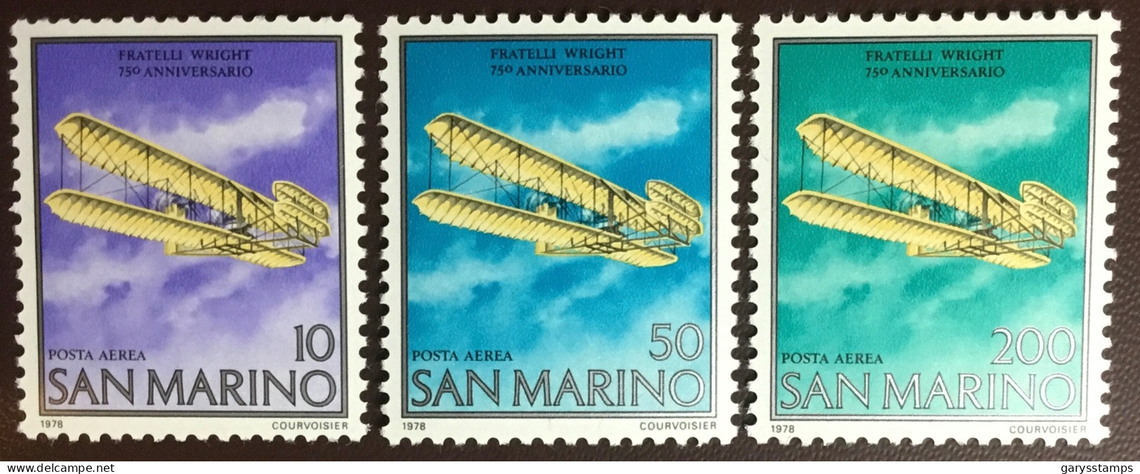 San Marino 1978 Wright Brothers Anniversary MNH - Nuevos