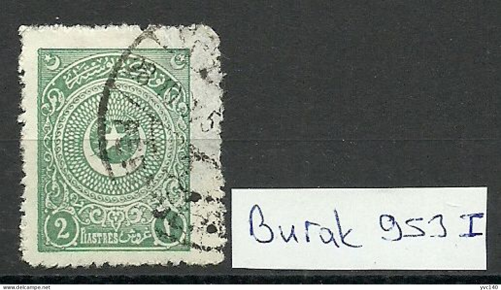 Turkey; 1924 3rd Star&Crescent Issue 2 K. ERROR ("2" On The Left Lean Forward) - Used Stamps