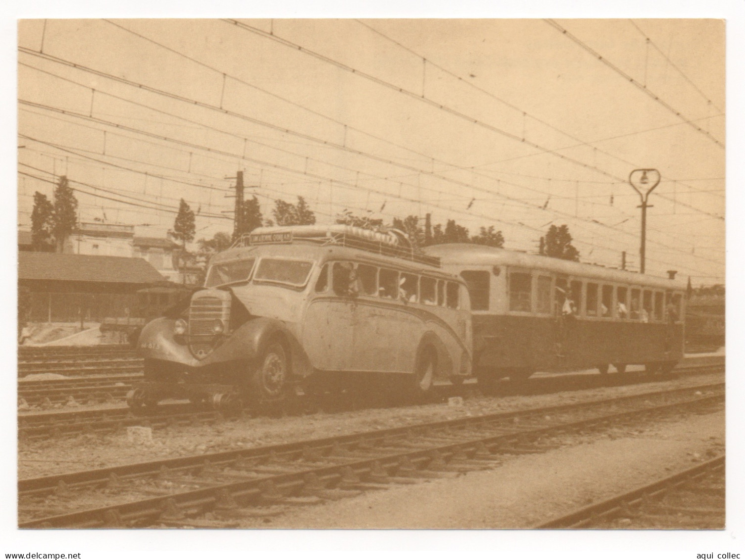 CURIOSITÉS FERROVIAIRES - L'AUTOCAR RAIL - ROUTE SYSTÈME TALON (1940/45) - Trenes