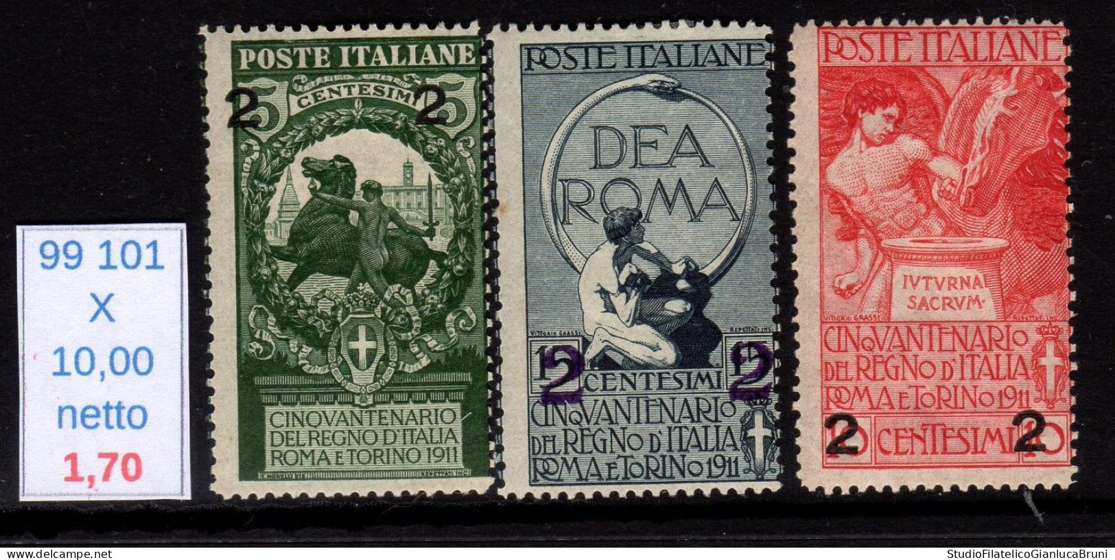 Unità D'Italia Soprastamptati - Mint/hinged