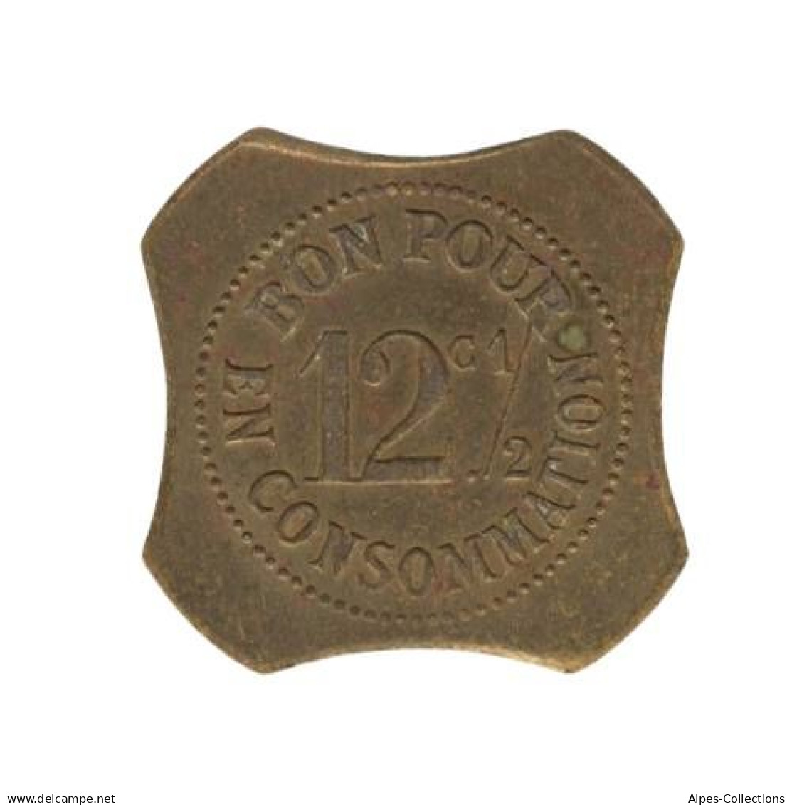 SAINT ETIENNE - 152.01 - Monnaie De Nécessité - 12 1/2 Centimes - Café J.Seyve - Monétaires / De Nécessité