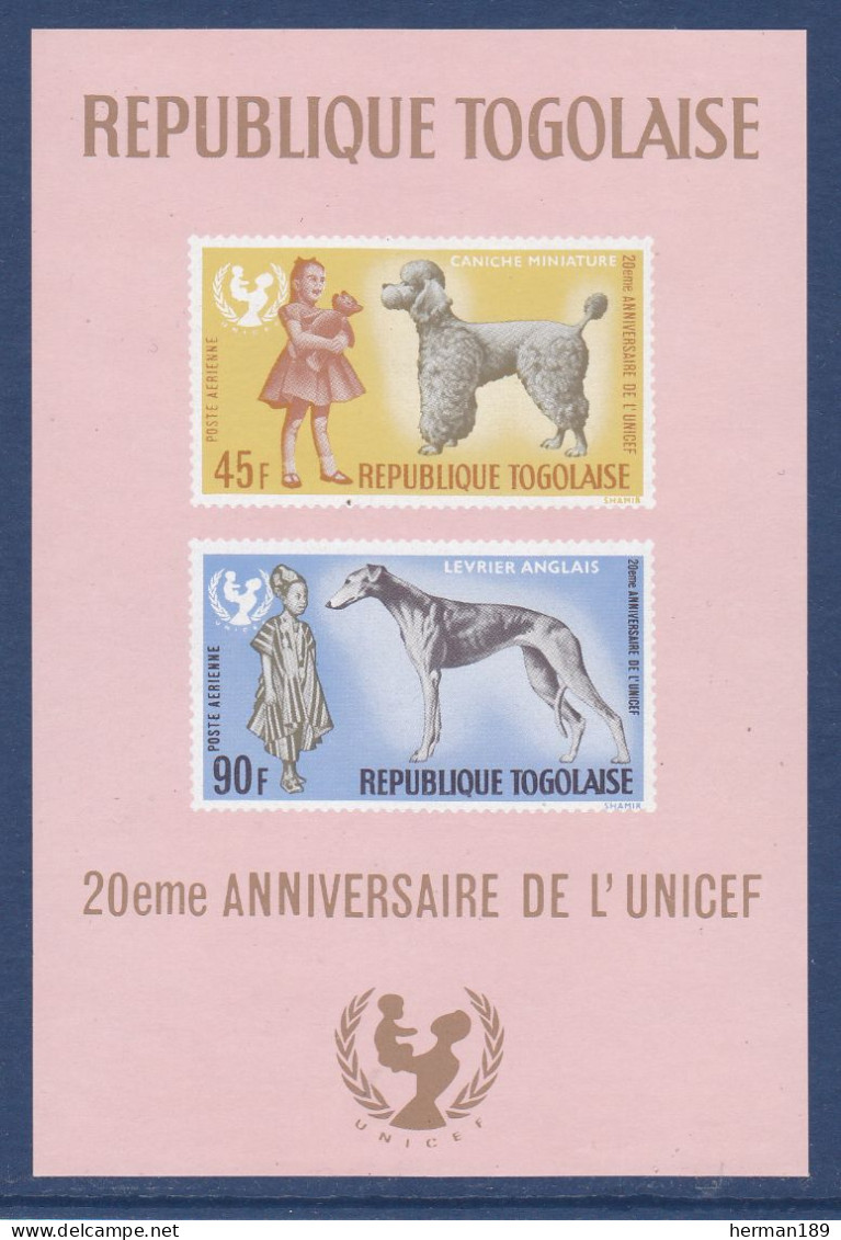 TOGO BLOC N°   23 ** MNH Neuf Sans Charnière, TB (CLR059) Anniversaire De L'UNICEF - 1967 - Togo (1960-...)
