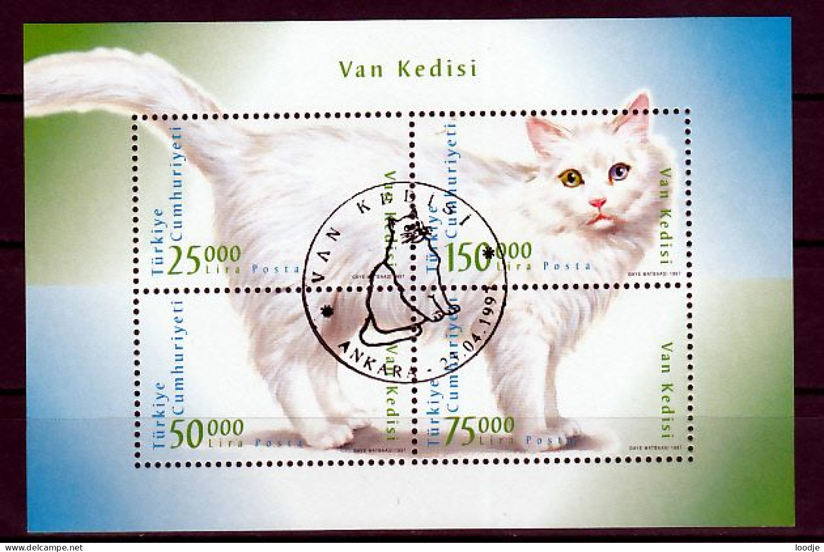 Turkije Blok Mi 33 Kat Gestempeld - Used Stamps