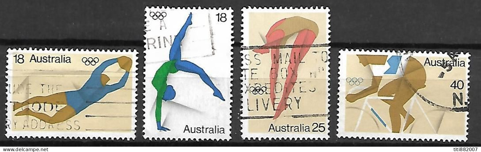 AUSTRALIE   -  1976.  Sports .   Série Complète.  Foot , Gym,  Cyclisme.... - Used Stamps