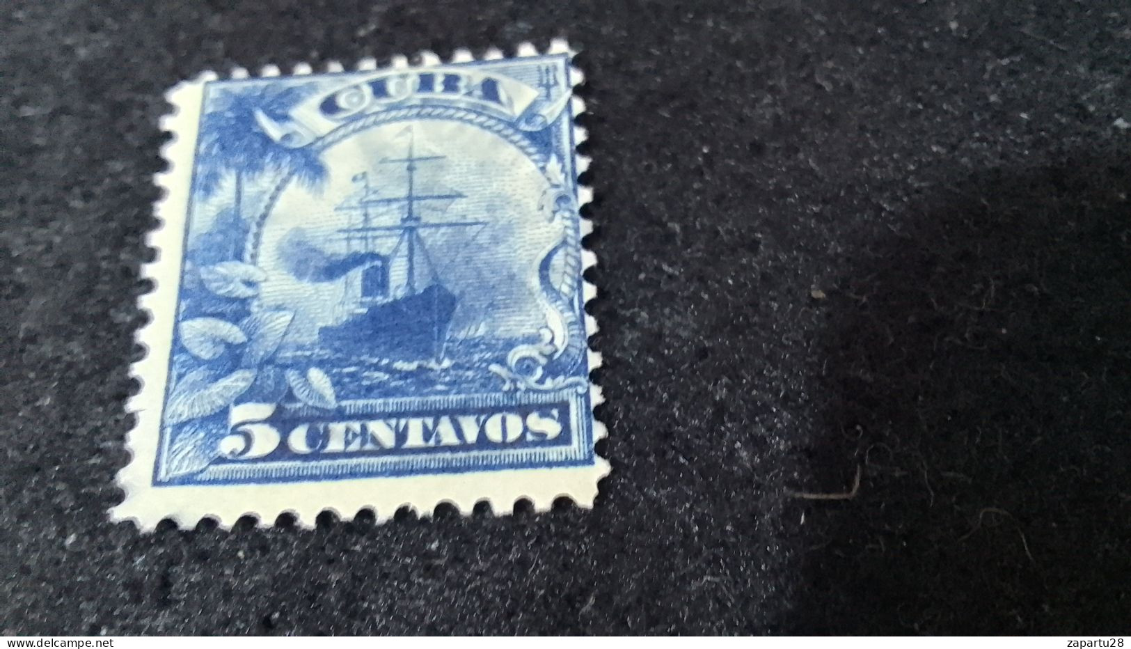 CUBA- 1930--1955-  5  C.    DAMGASIZ NOT GOM - Usados