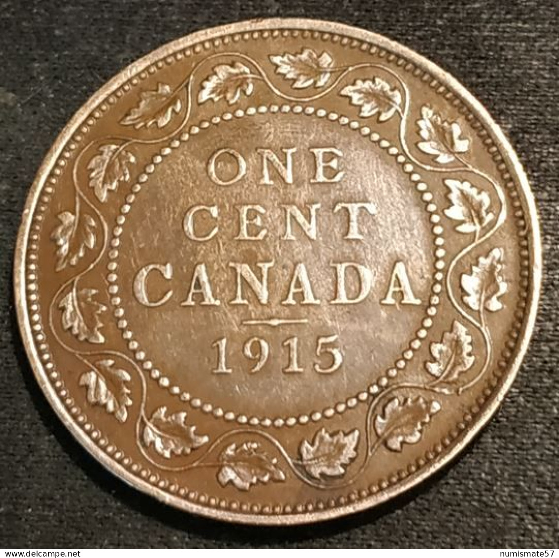 CANADA - 1 CENT 1913 - KM 21 - Georges V Avec "DEI GRATIA" - Canada