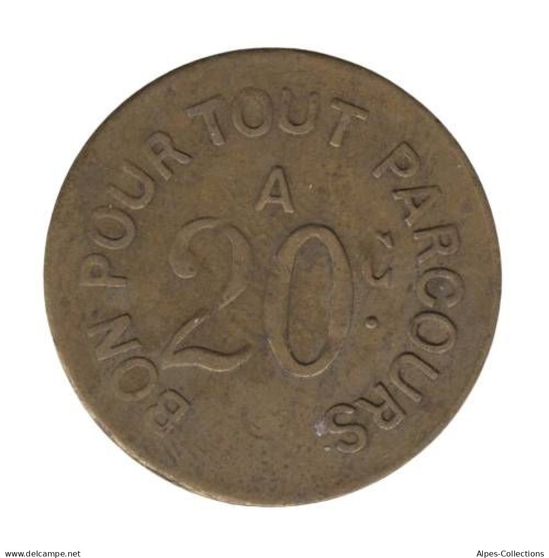 SAINT ETIENNE - 175.06 - Monnaie De Nécessité - 20 Centimes - Graveur Chambon - Monétaires / De Nécessité