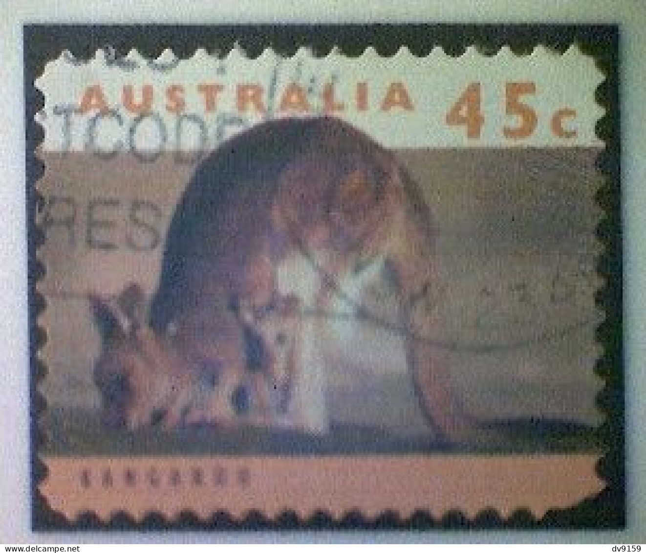 Australia, Scott #1289, Used (o), 1994, Wildlife Series, Kangaroo And Joey, 45¢, Orange And Multicolored - Gebraucht