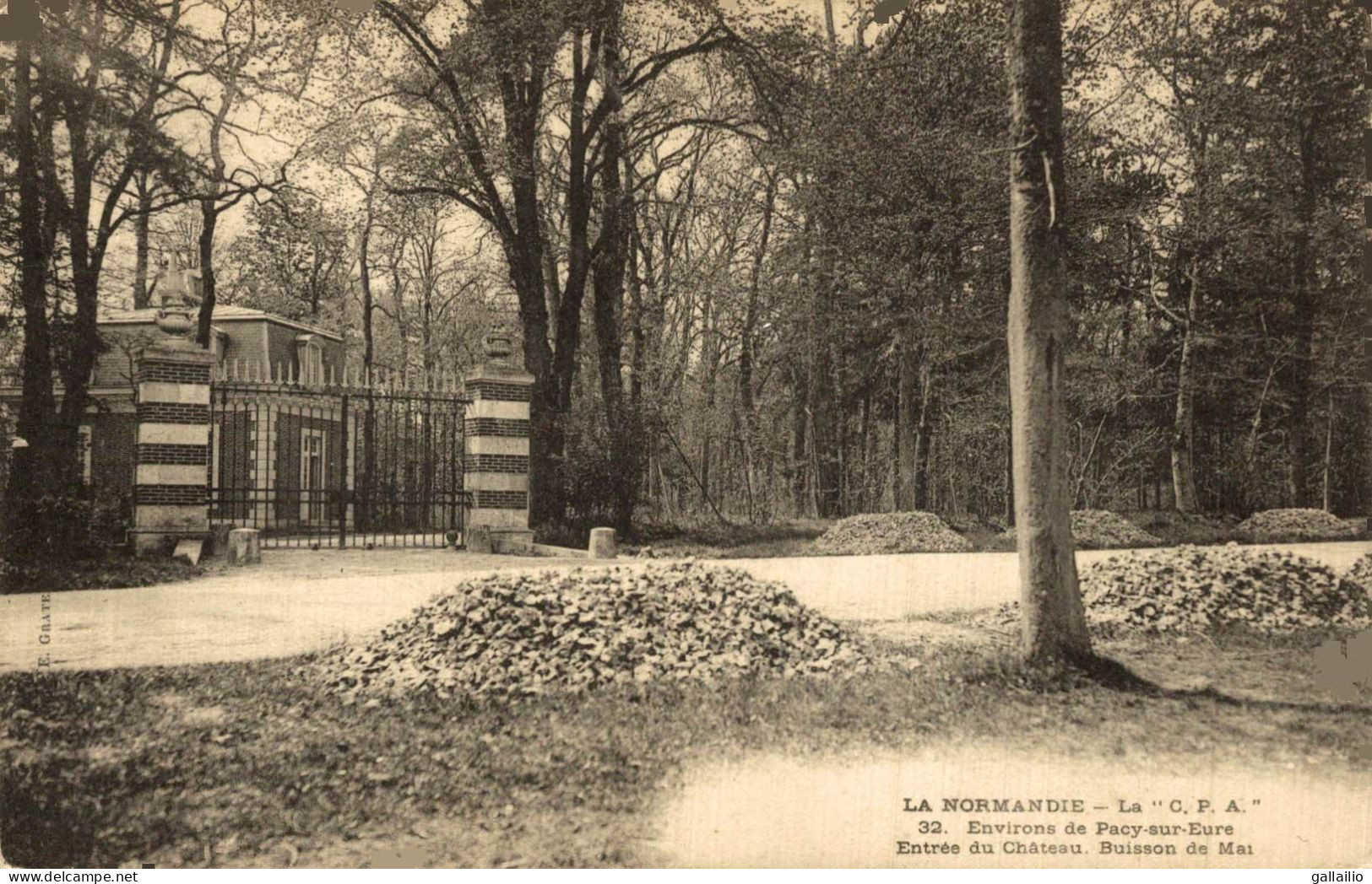 ENTREE DU CHATEAU BUISSON DE MAI - Pacy-sur-Eure