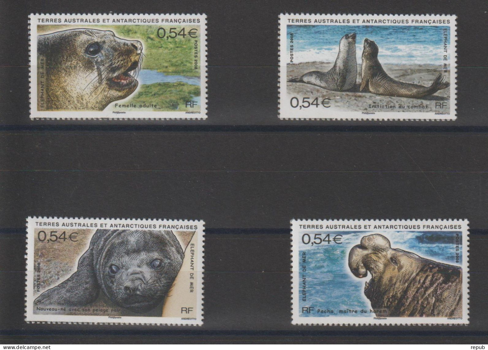 TAAF 2008 Timbres Issus Du BF 19, 508-511, 4 Val ** MNH - Nuovi