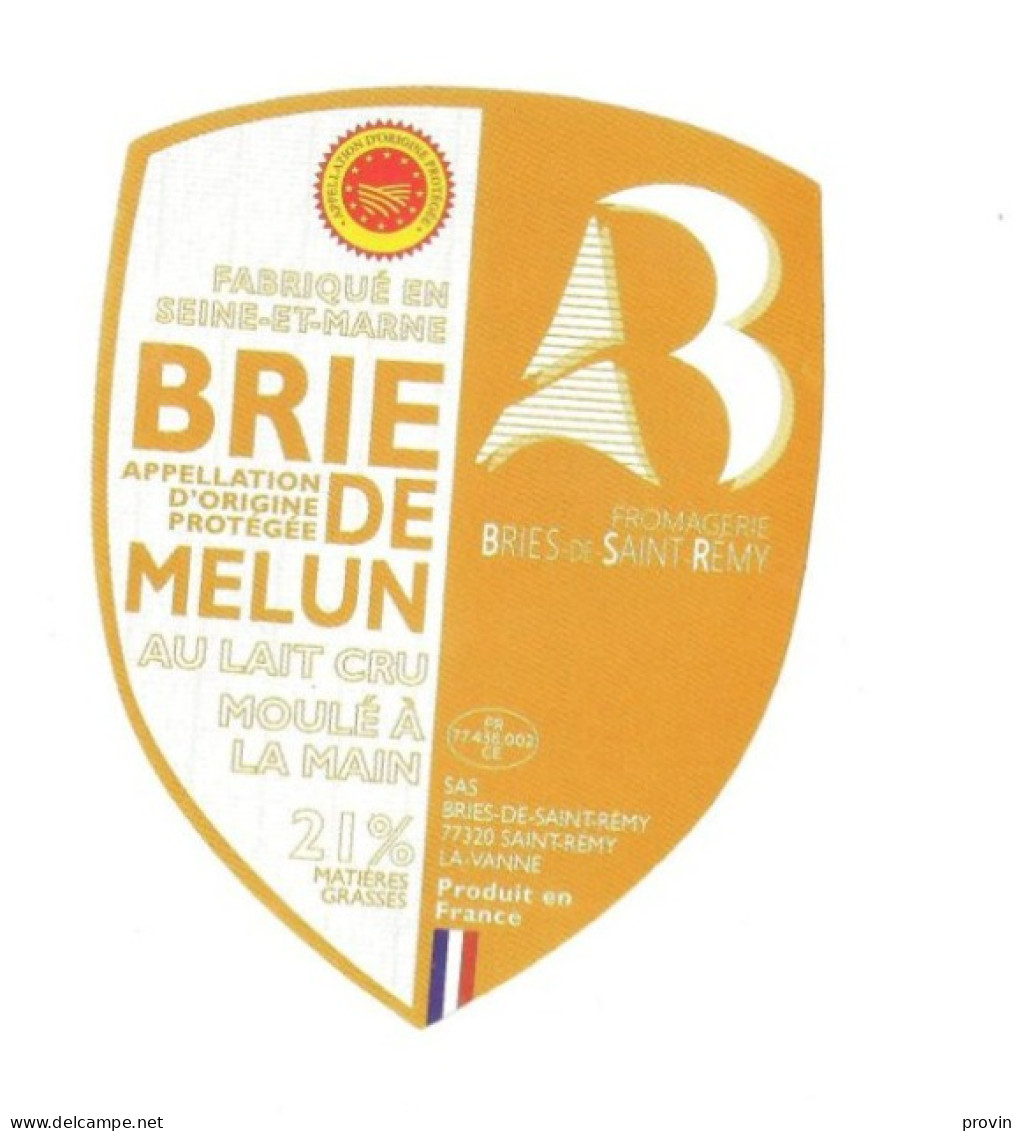 étiquette Fromage BRIE DE Melun - FROMAG BRIE DE ST-REMY - Cheese