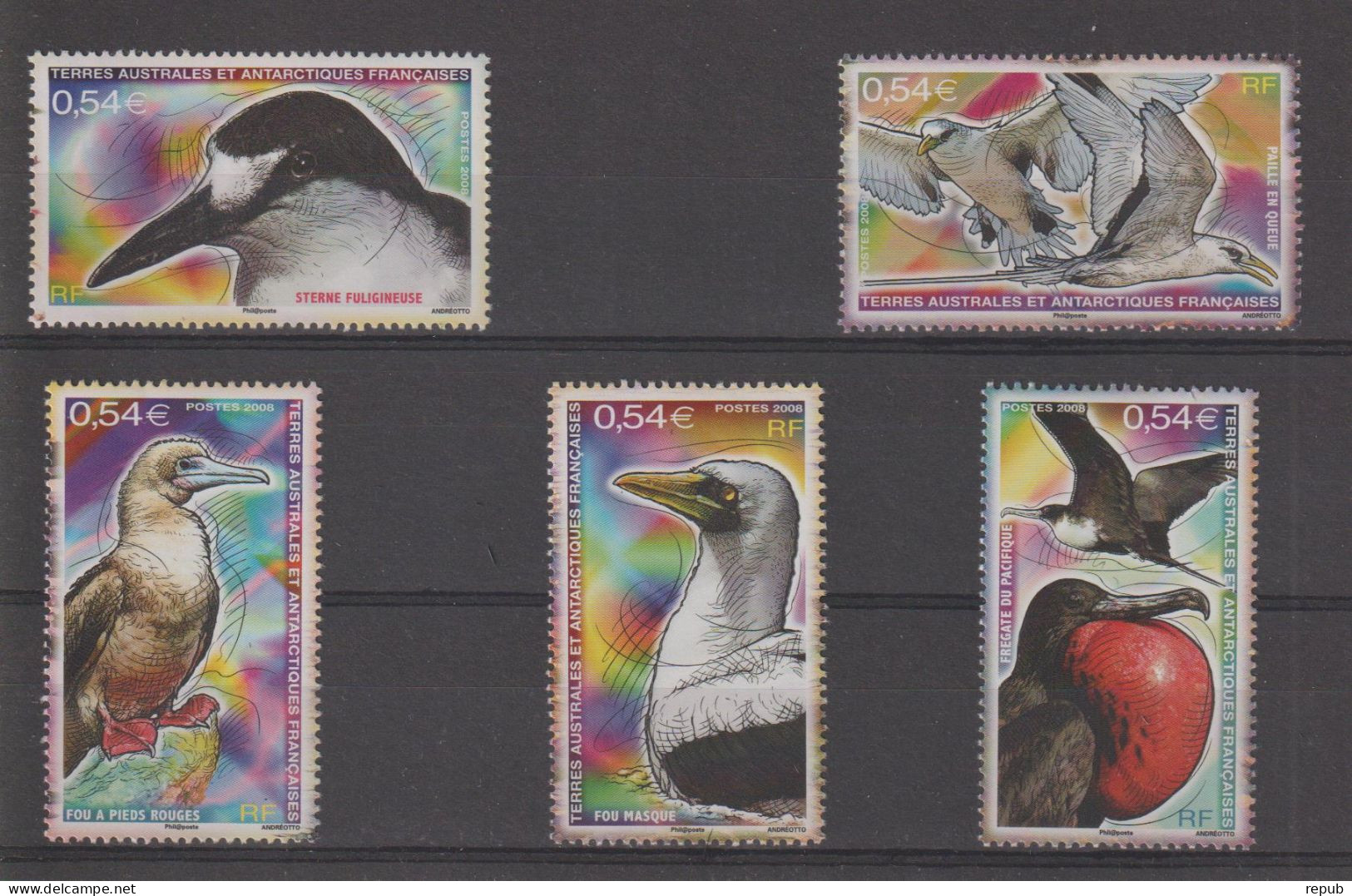 TAAF 2008 Timbres Issus Du BF 21, 514-518, 5 Val ** MNH - Neufs