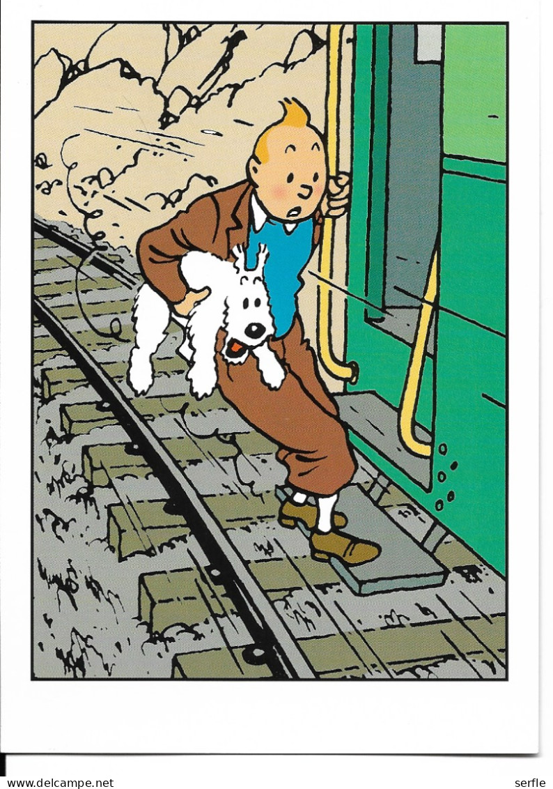 BD - Hergé - Série de 10 cartes TINTIN et pesonnages