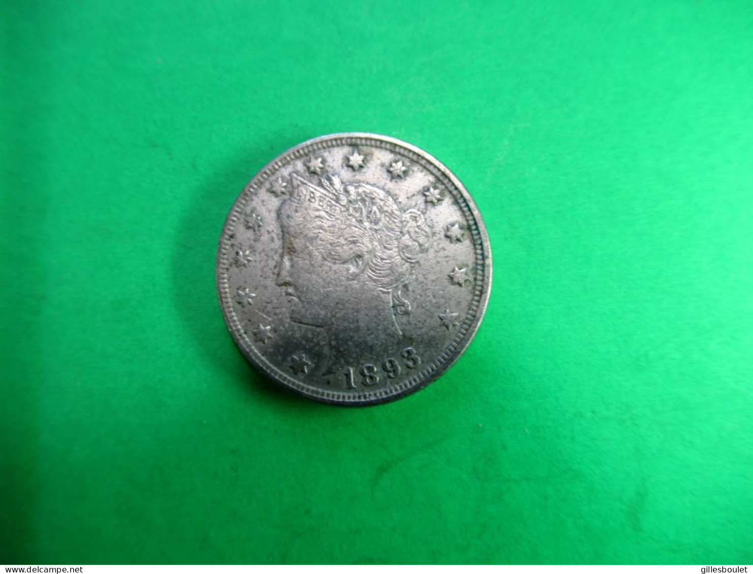 Joli Et Rare 5 Cents En Nickel 1893. Beau Grade TB Ou Mieux. - 1883-1913: Liberty (Liberté)