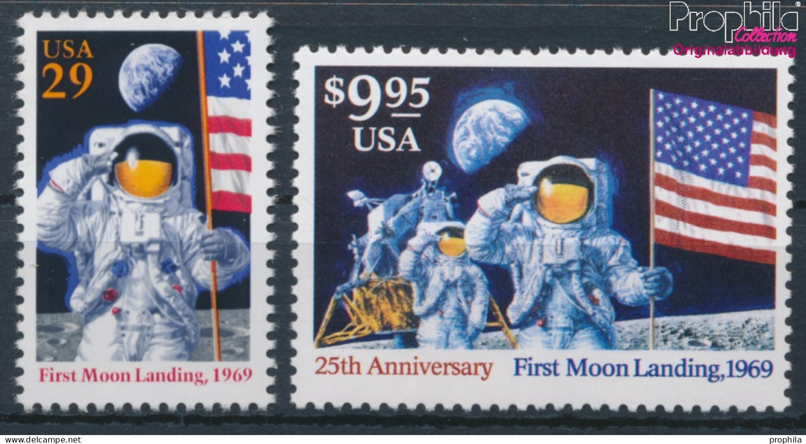 USA 2477-2478 (kompl.Ausg.) Postfrisch 1994 Jahrestag Mondlandung (10348674 - Unused Stamps
