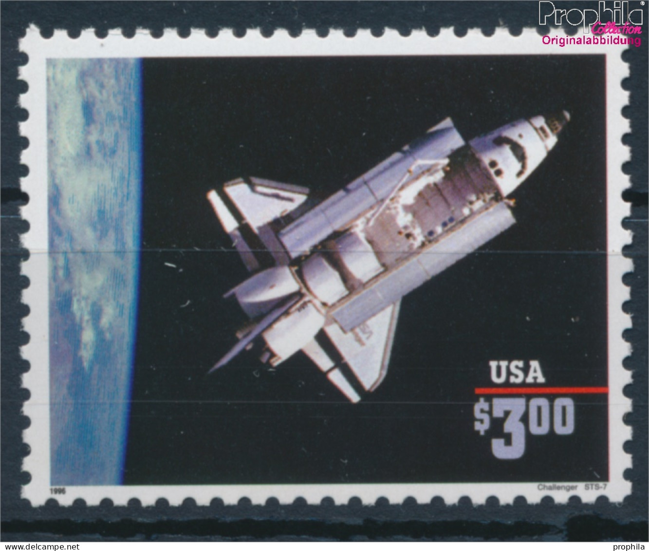 USA 2581II (kompl.Ausg.) Mit Jahreszahl 1996 Postfrisch 1996 Raumfahrzeuge - Challenger (10348663 - Unused Stamps