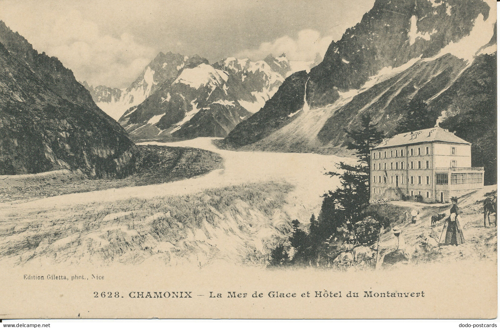 PC40436 Chamonix. La Mer De Glace Et Hotel Du Montanvert. Giletta. No 2628. B. H - Monde