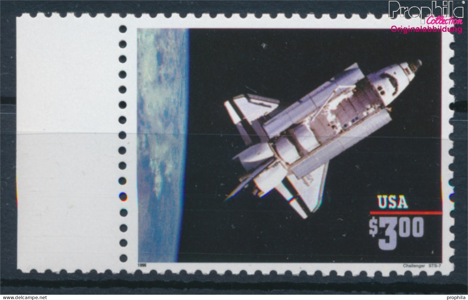 USA 2581II (kompl.Ausg.) Mit Jahreszahl 1996 Postfrisch 1996 Raumfahrzeuge - Challenger (10348668 - Unused Stamps