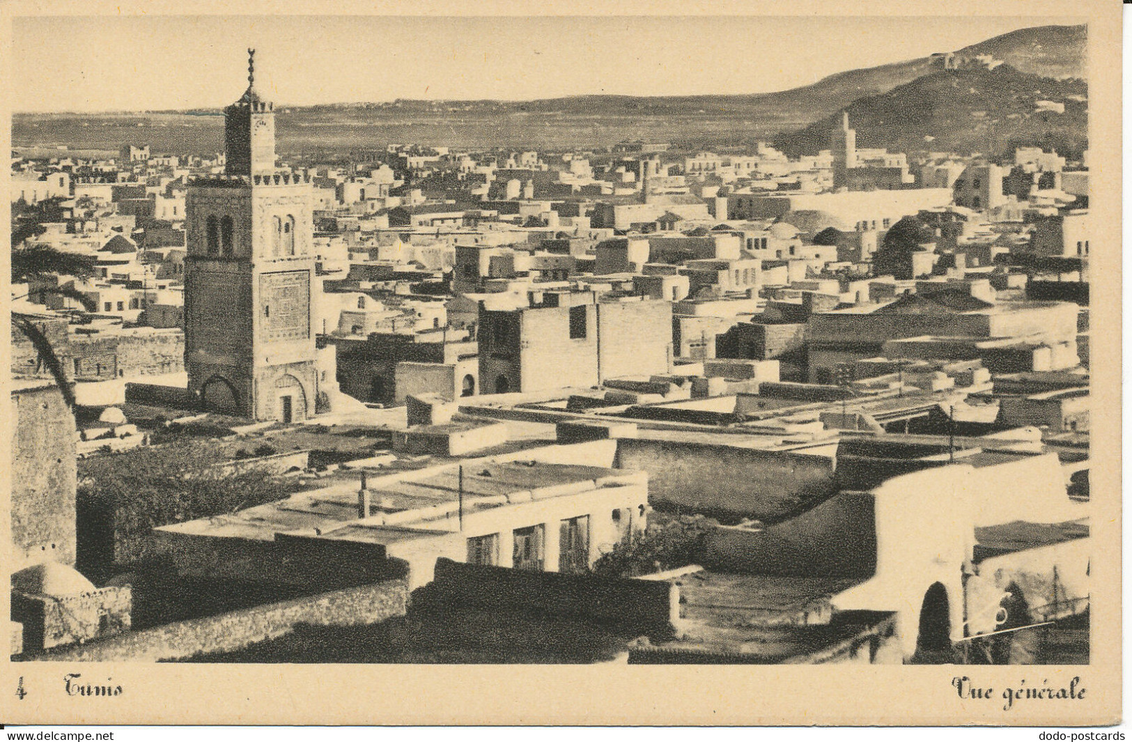 PC38800 Tunis. Vue Generale. Photomecaniques. No 4. B. Hopkins - Monde