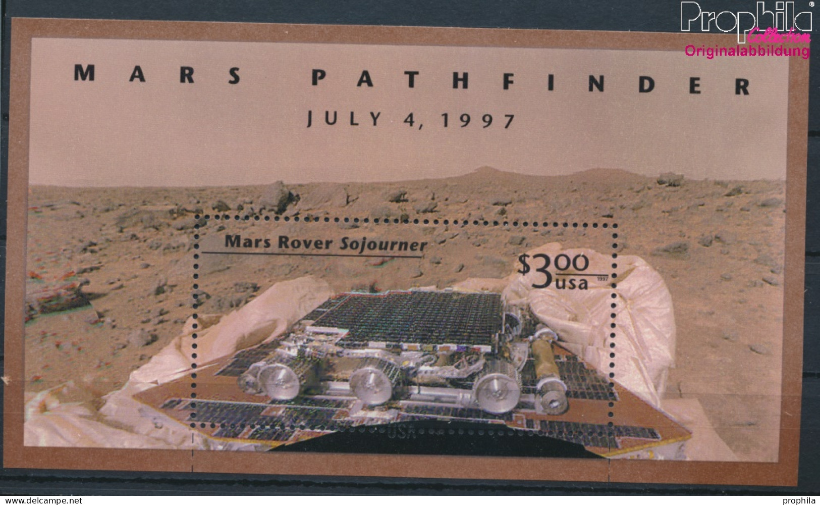 USA Block39 (kompl.Ausg.) Postfrisch 1997 Marsmission - Pathfinder (10348658 - Ongebruikt