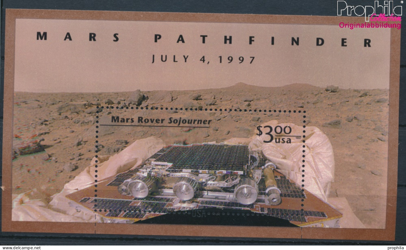 USA Block39 (kompl.Ausg.) Postfrisch 1997 Marsmission - Pathfinder (10348658 - Unused Stamps