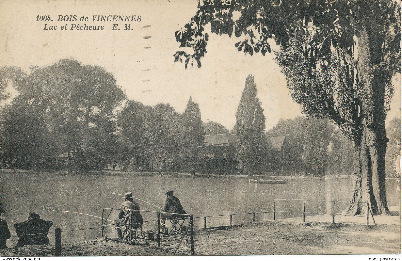 PC38864 Bois De Vincennes. Lac Et Pecheurs. E. Malcuit. No 1004. B. Hopkins - Monde