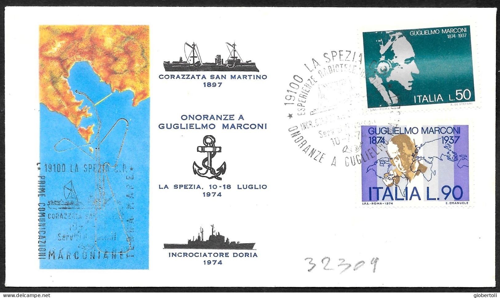 Italia/Italy/Italie: Onoranze A Guglielmo Marconi, Honors To Guglielmo Marconi, Honneurs à Guglielmo Marconi - Nobel Prize Laureates