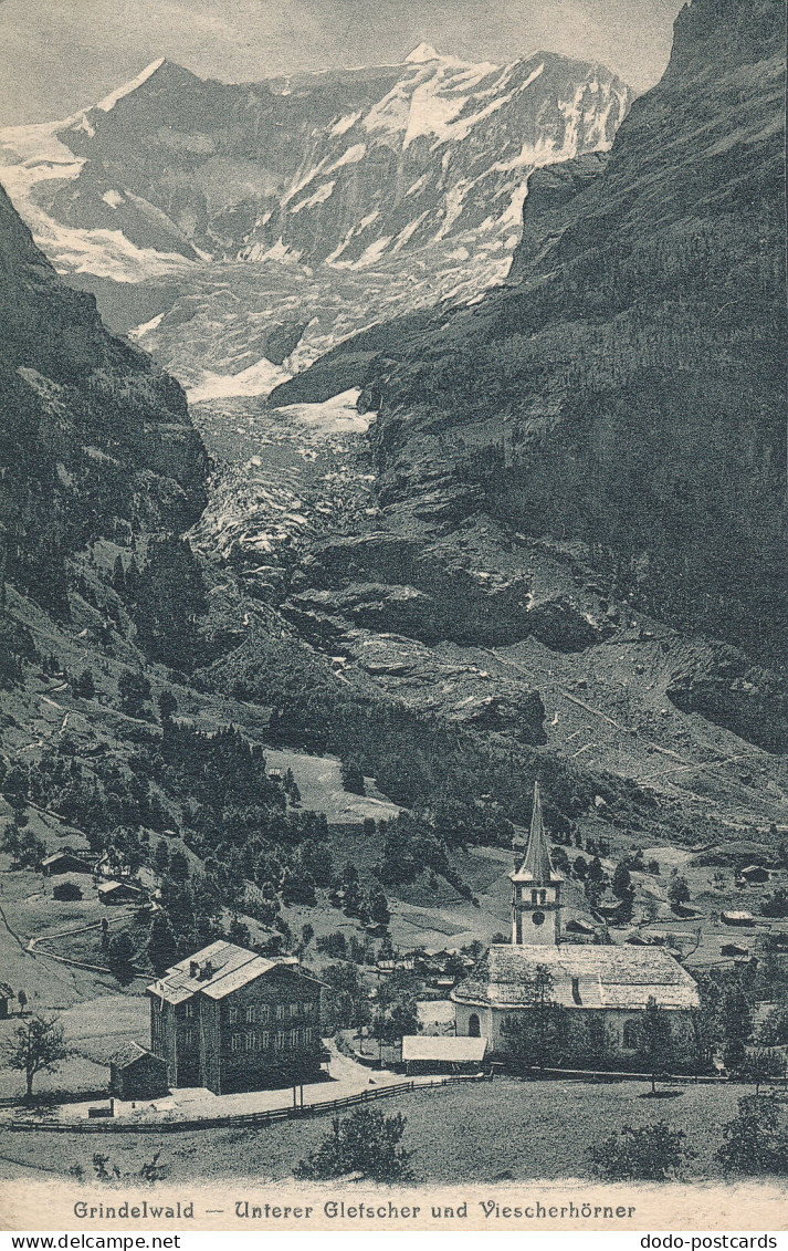 PC38820 Grindelwald. Unterer Gletscher Und Viescherhorner. E. Gabler - Monde