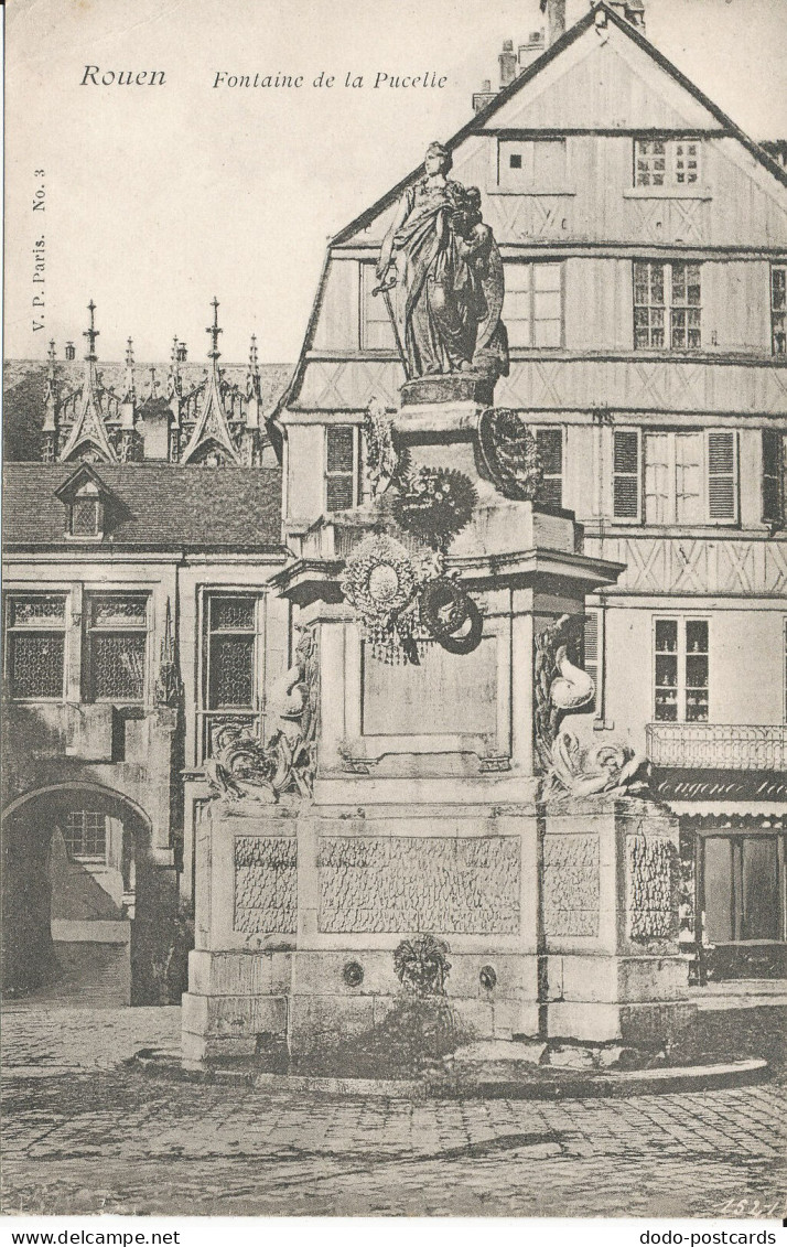 PC38770 Rouen. Fontaine De La Pucelle. V. P. No 3 - Monde