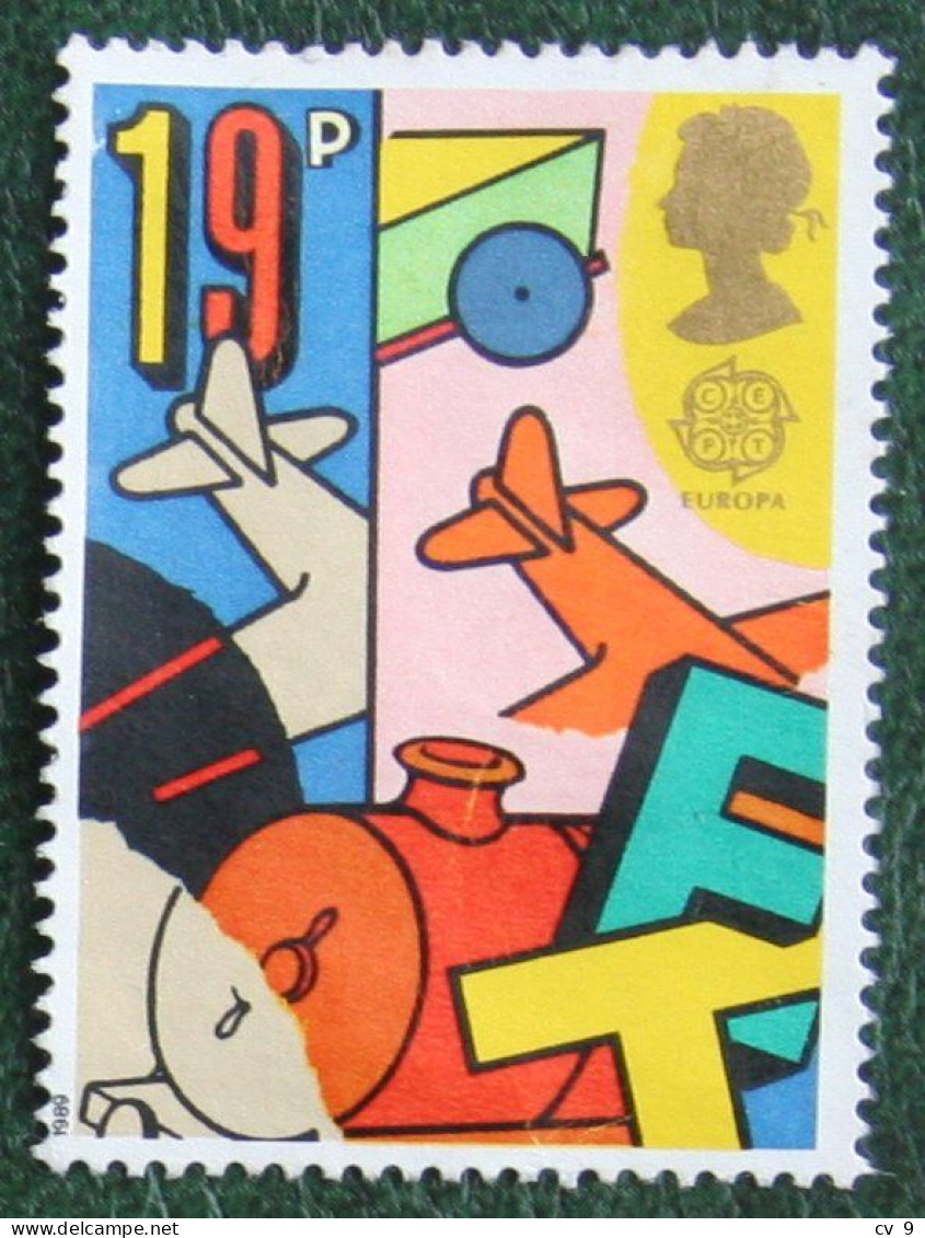 19P EUROPA CEPT CHILDREN GAMES (Mi 1202) 1989 Used Gebruikt Oblitere ENGLAND GRANDE-BRETAGNE GB GREAT BRITAIN - Oblitérés